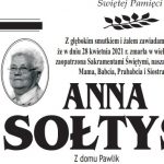 Zmarła Anna Sołtys z d. Pawlik