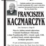 Zmarł Franciszek Kaczmarczyk z ul. Długiej