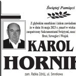 Zmarł Karol Hornik